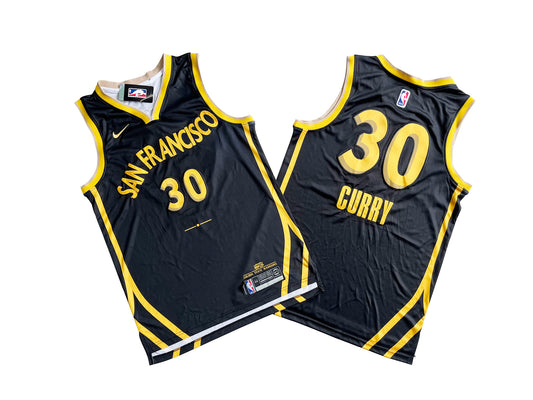 GOLDEN STATE WARRIORS STEPHEN CURRY BLACK JERSEY