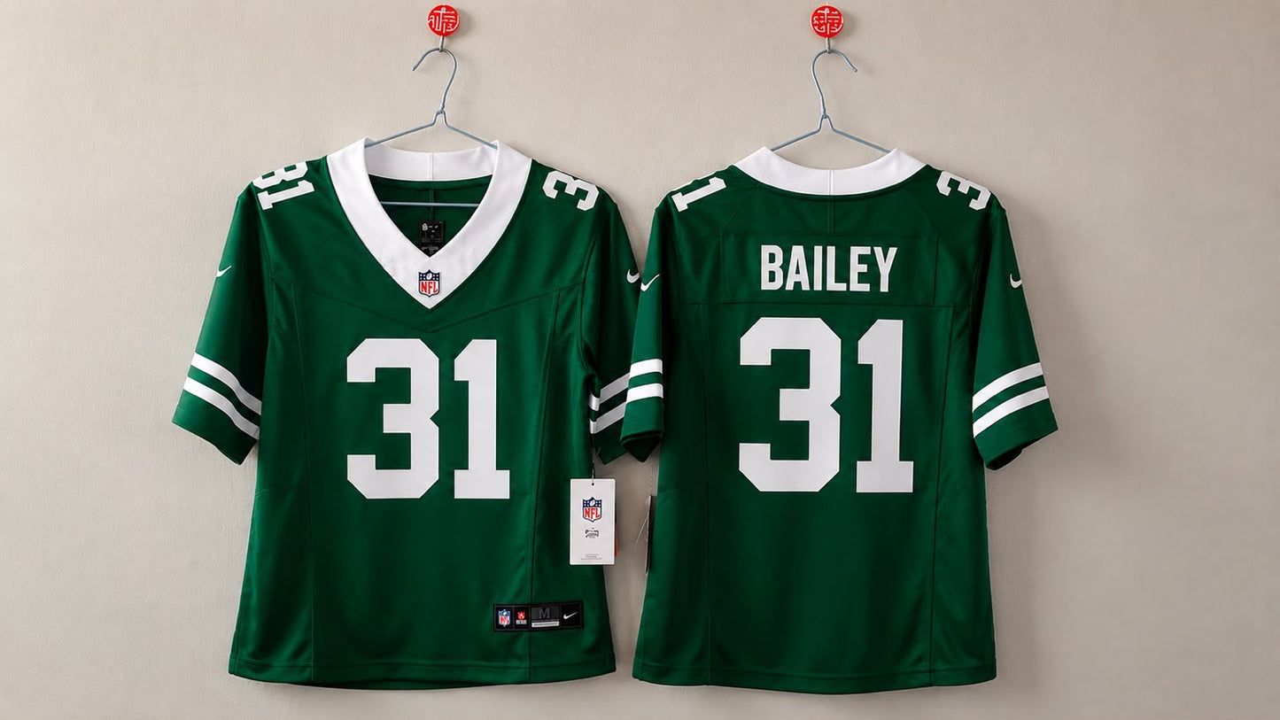 NEW YORK JETS DAVID BAILEY GREEN JERSEY