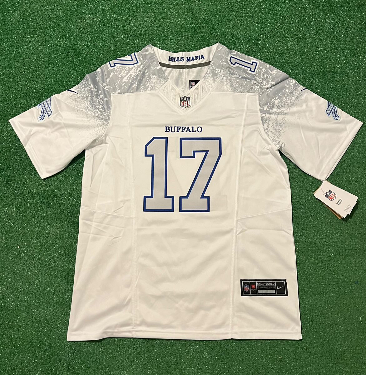Buffalo Bills Josh Allen Snow White jersey ￼