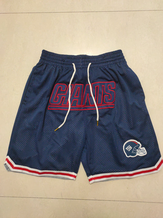 NEW YORK GIANTS BLACK SHORTS