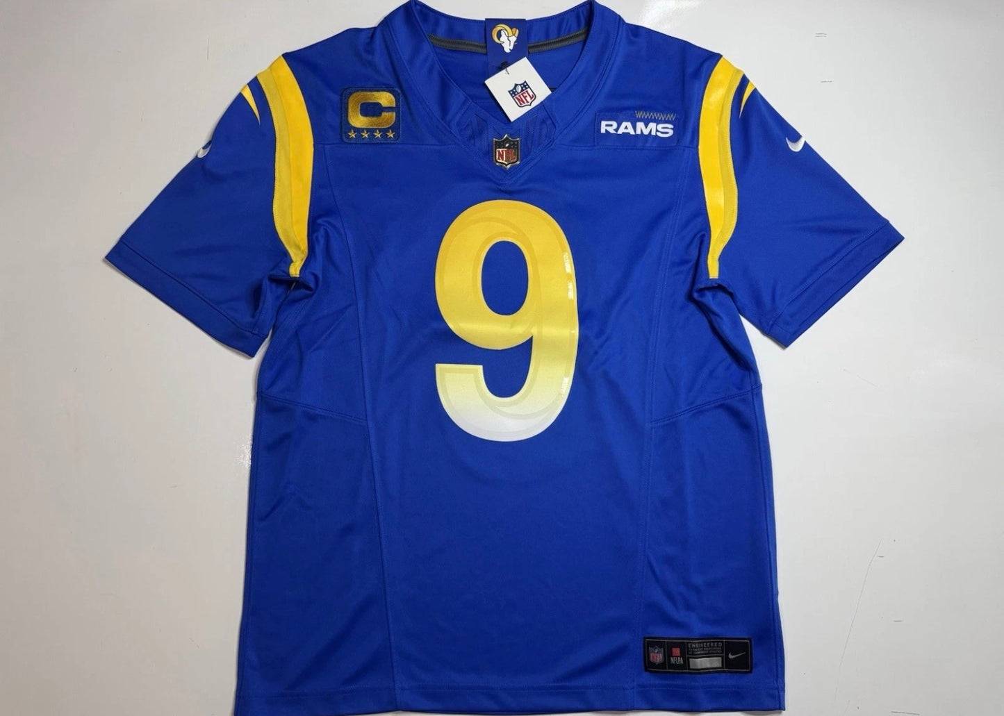 LOS ANGELES RAMS MATTHEW STAFFORD BLUE JERSEY
