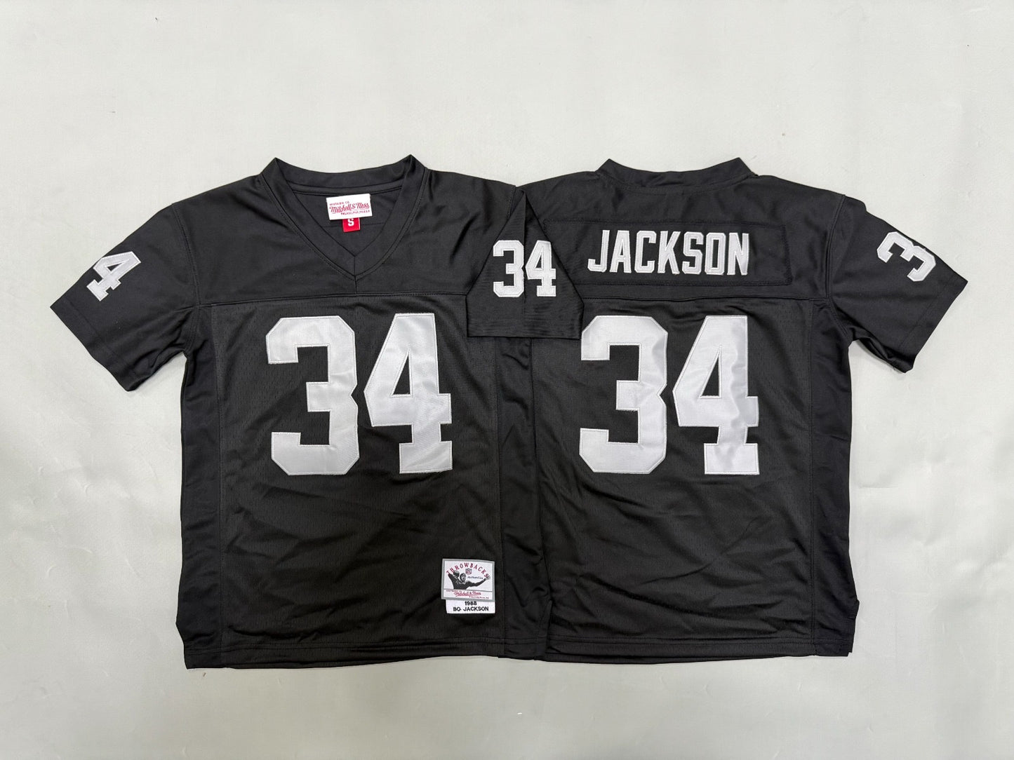 OAKLAND RAIDERS BO JACKSON BLACK THROWBACK JERSEY