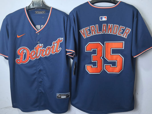 DETROIT TIGERS JUSTIN VERLANDER BLUE JERSEY