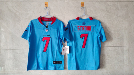 Houston Texans CJ Stroud Baby Blue Jersey