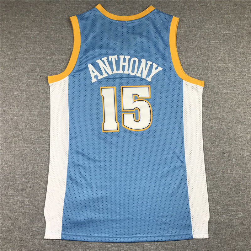 DENVER NUGGETS CARMELO ANTHONY BABY BLUE VINTAGE JERSEY