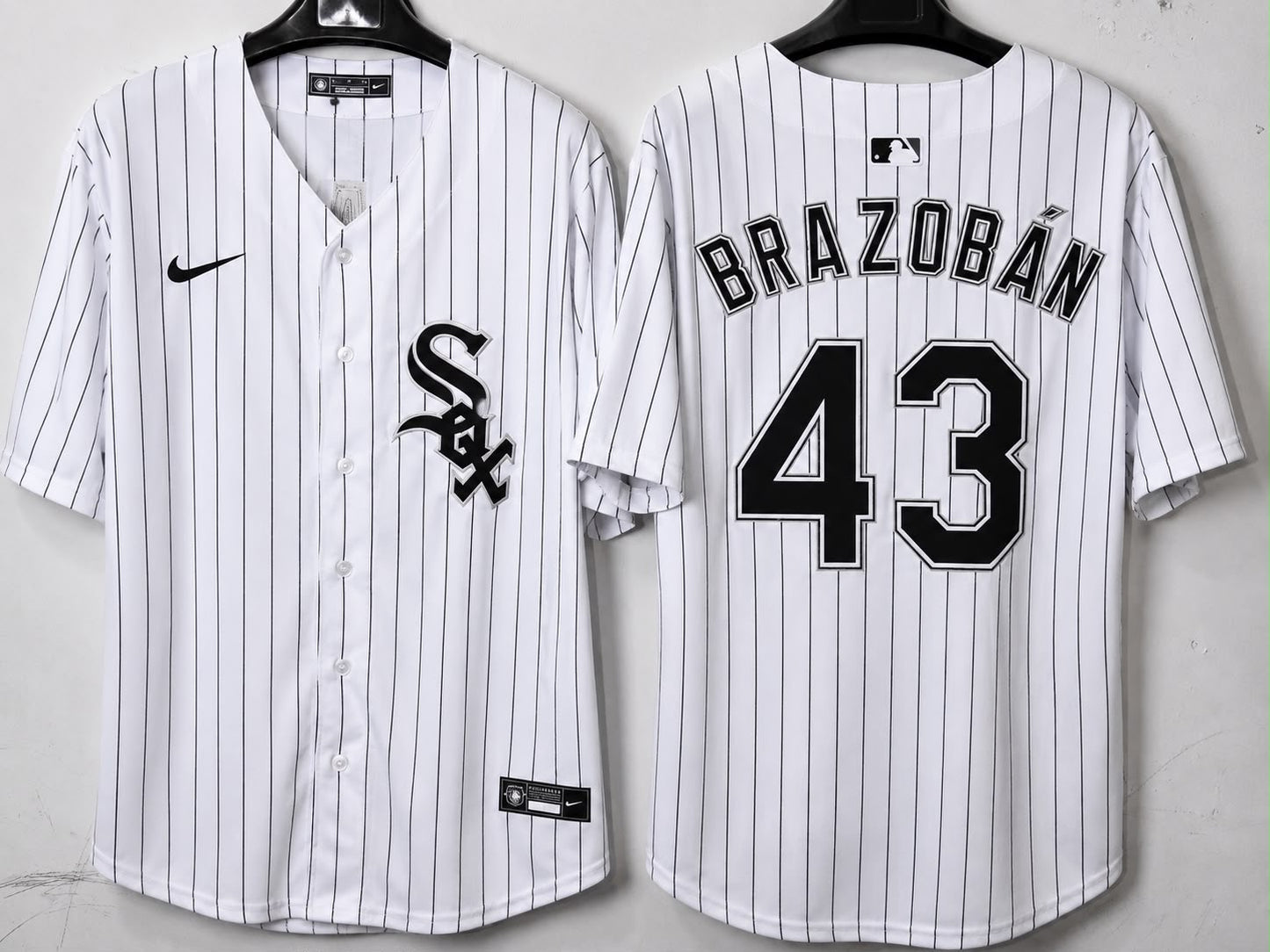 CHICAGO WHITE SOXS HUASCAR BRAZOBAN WHITE JERSEY