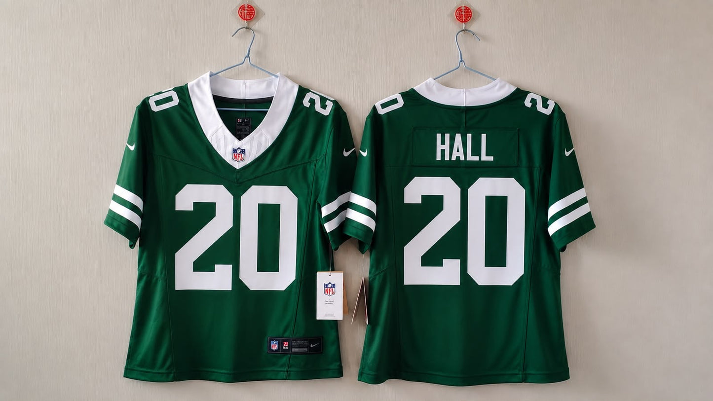 NEW YORK JETS BREECE HALL GREEN JERSEY
