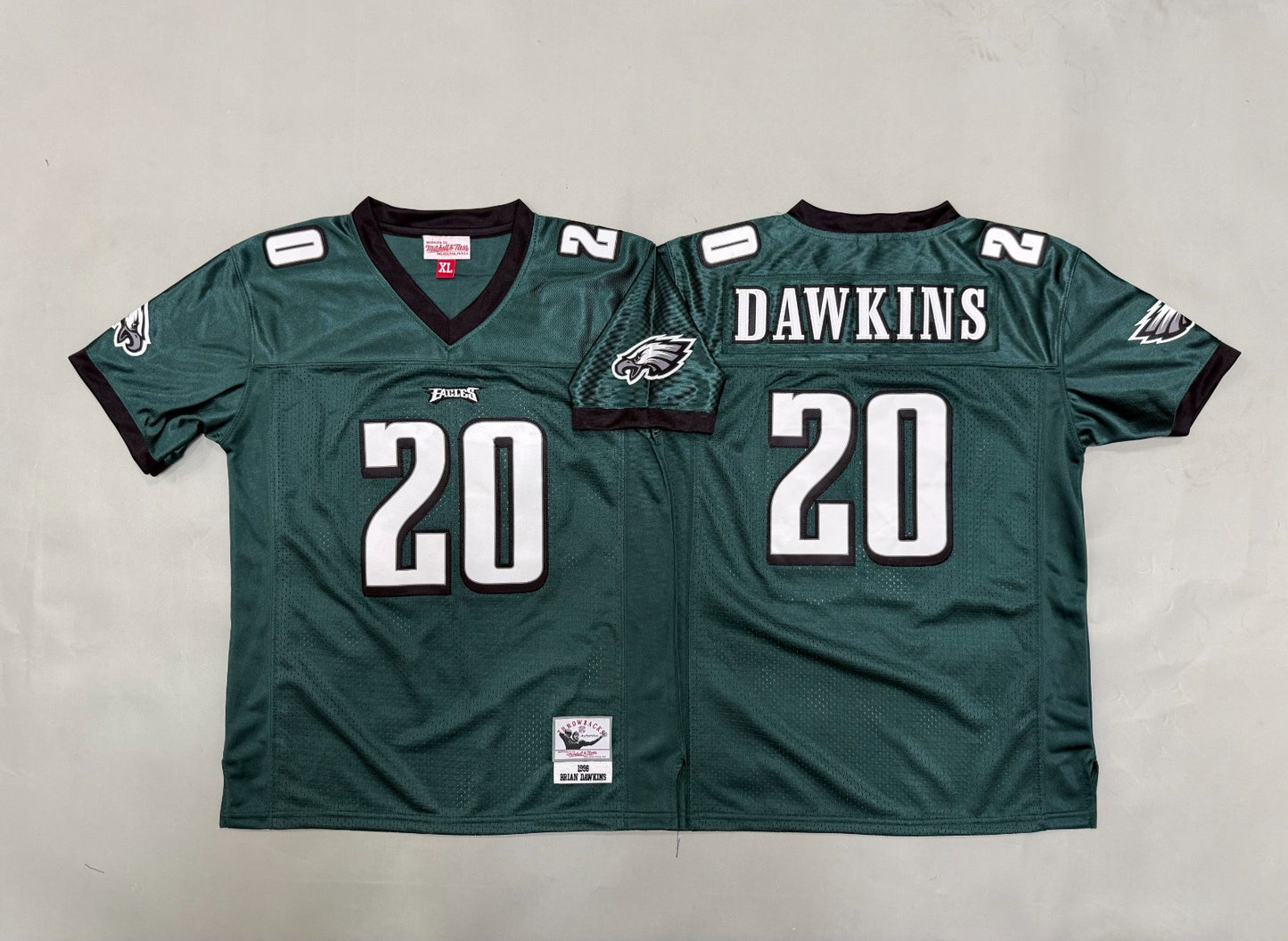 PHILIDELPHIA EAGLES BRIAN DAWKINS VINTAGE GREEN JERSEY