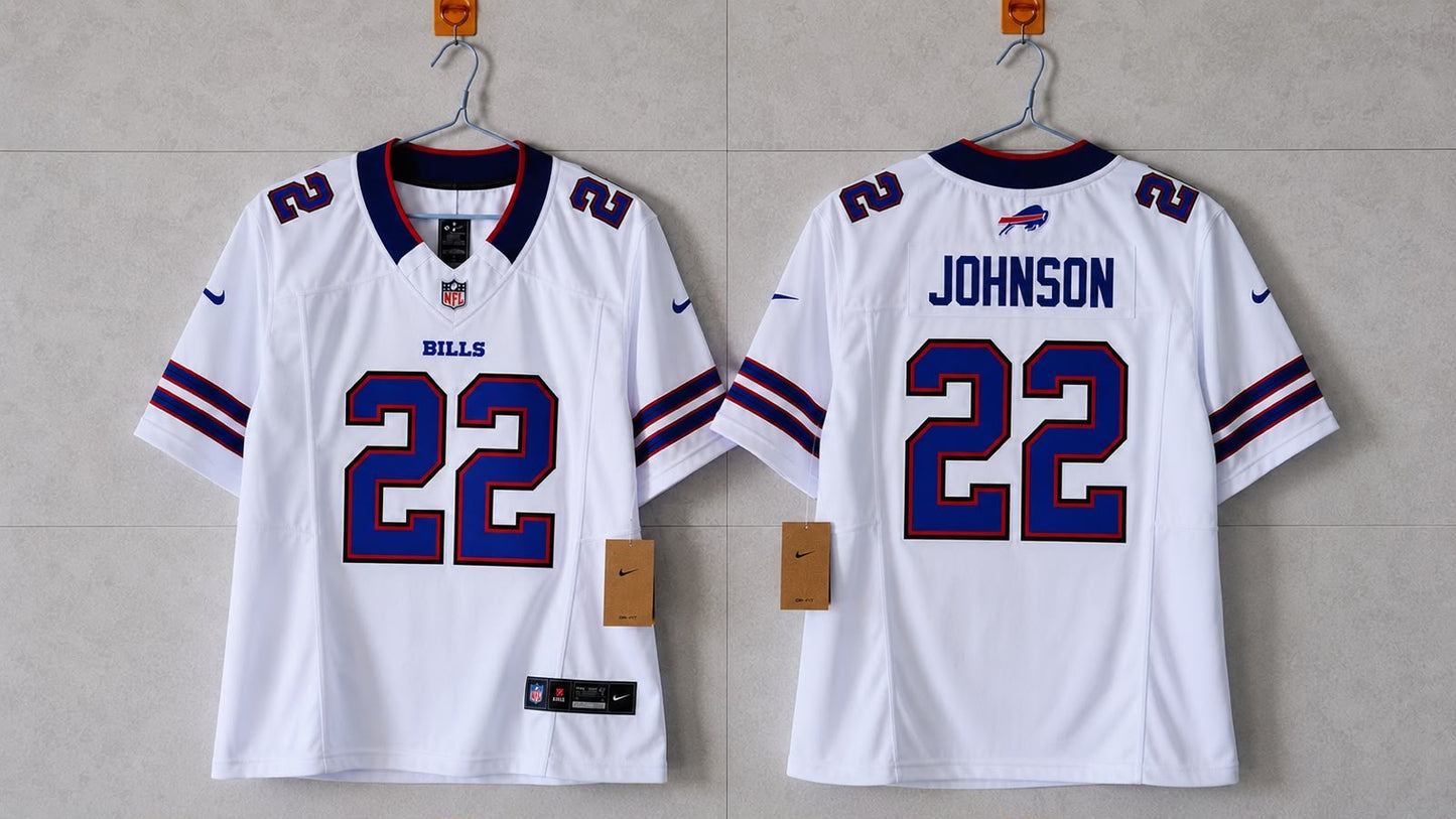 BUFFALO BILLS CJ GARDNER JOHNSON WHITE JERSEY