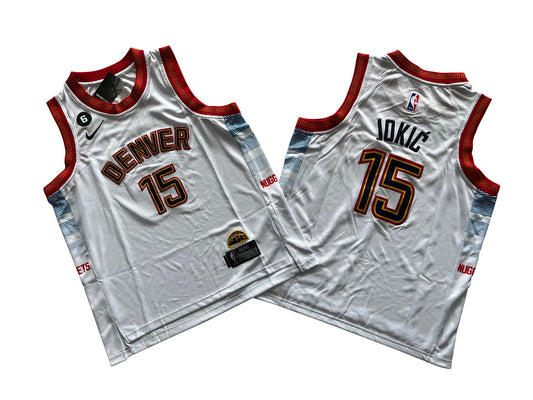 DENVER NUGGETS NIKOLA JOKIC WHITE JERSEY
