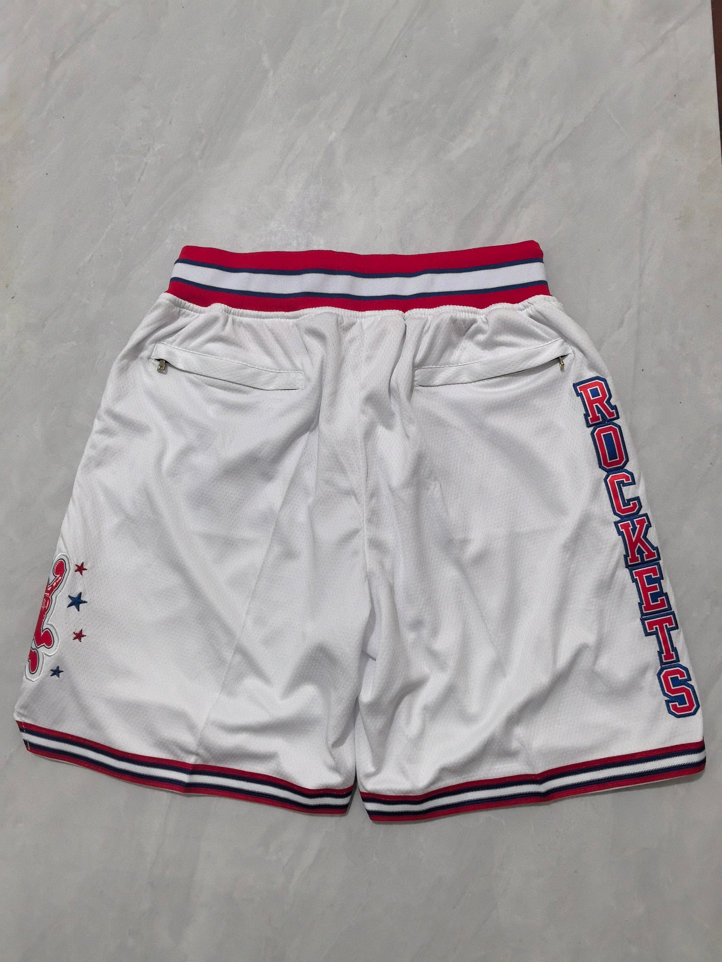 HOUSTON ROCKETS WHITE SHORTS
