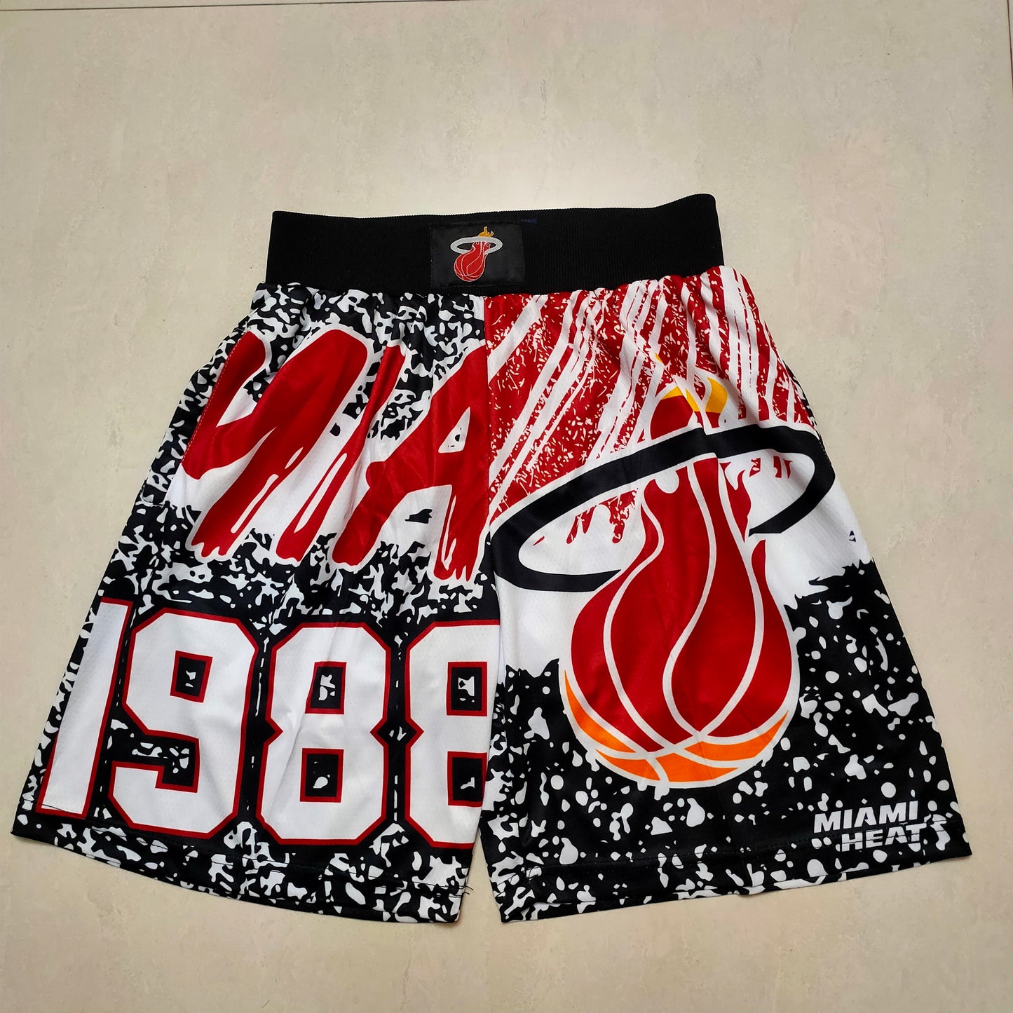 MIAMI HEAT BLACK SHORTS