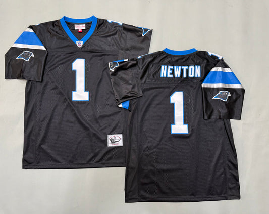 CAROLINA PANTHERS CAM NEWTON BLACK VINTAGE JERSEY