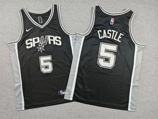 SAN ANTONIO SPURS STEPHON CASTLE BLACK JERSEY