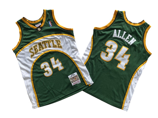 SEATTLE SUPERSONICS RAY ALLEN GREEN JERSEY