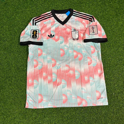 2026 WORLD CUP LEANDRO TROSSARD TEAM BELGIUM RED AND BLUE JERSEY