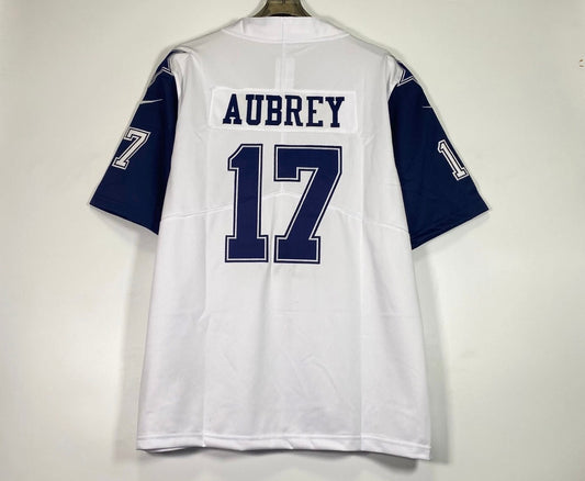 DALLAS COWBOYS BRANDON AUBREY WHITE JERSEY