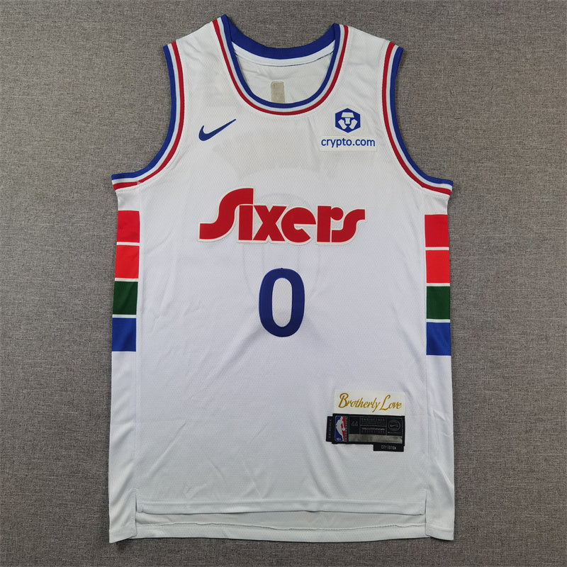 Philadelphia 76ers Tyrese Maxey White Jersey