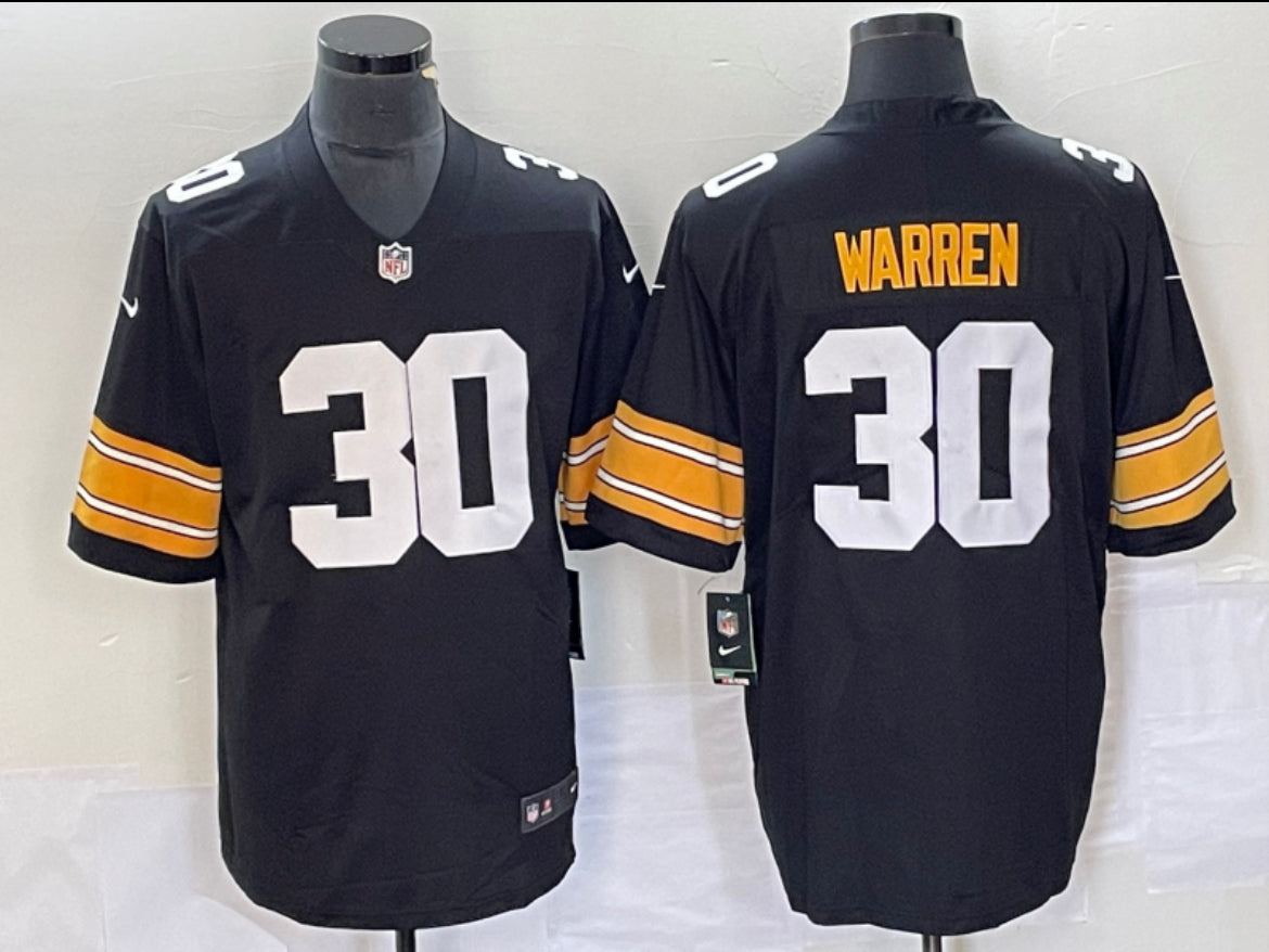 Jaylen Warren Pittsburgh Steelers Nike Game Player Jersey - Black