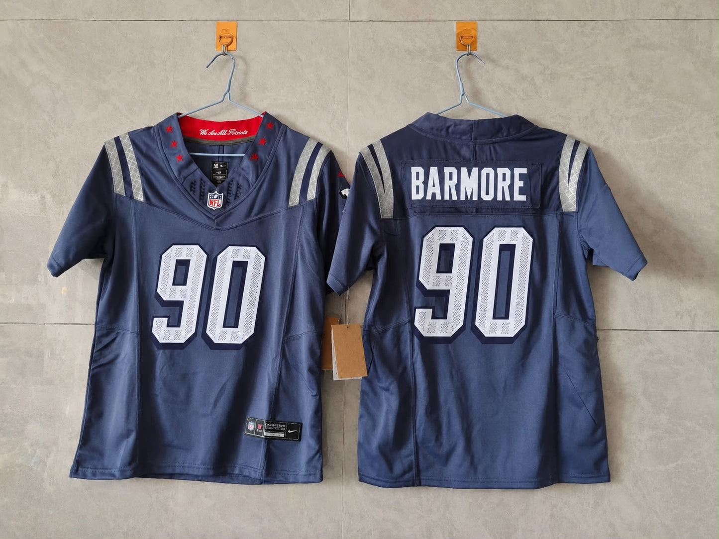 NEW ENGLAND PATRIOTS CHRISTIAN BARMORE RIVAL JERSEY