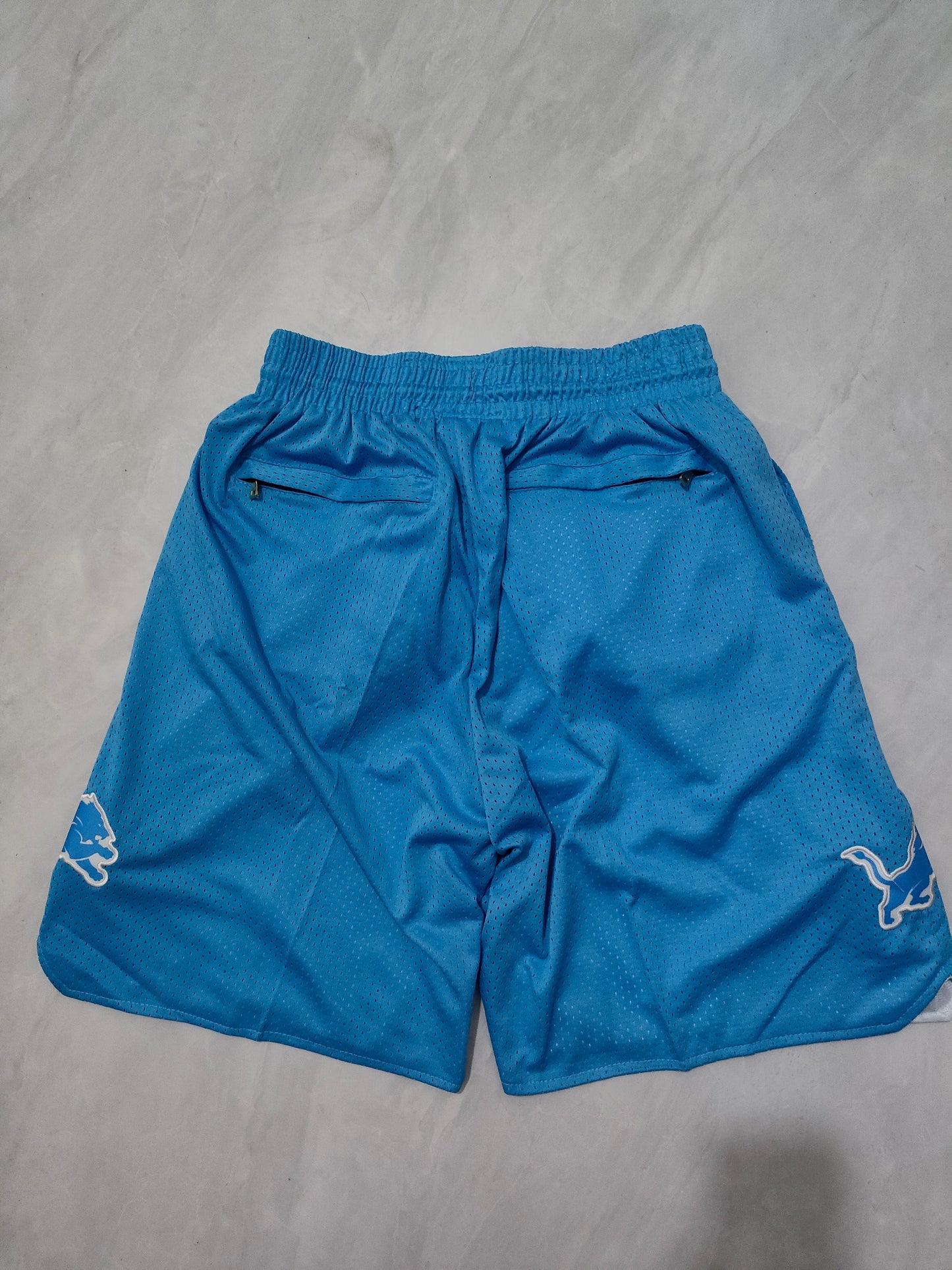 DETRIOT LIONS BLUE SHORTS