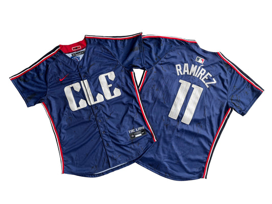 CLEVELAND GUARDIANS JOSE RAMIREZ BLUE JERSEY