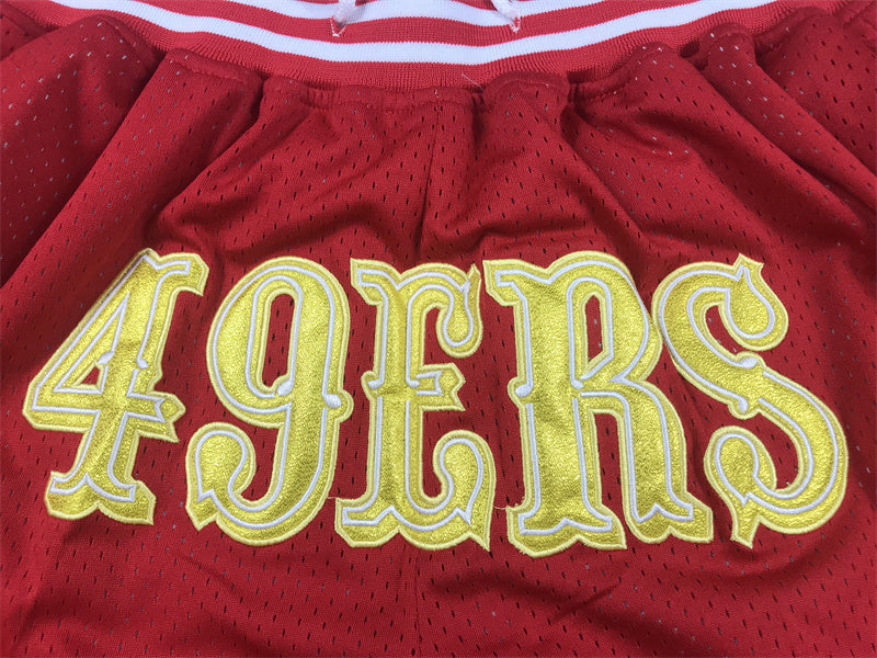 SAN FRANCISCO 49ERS RED SHORTS
