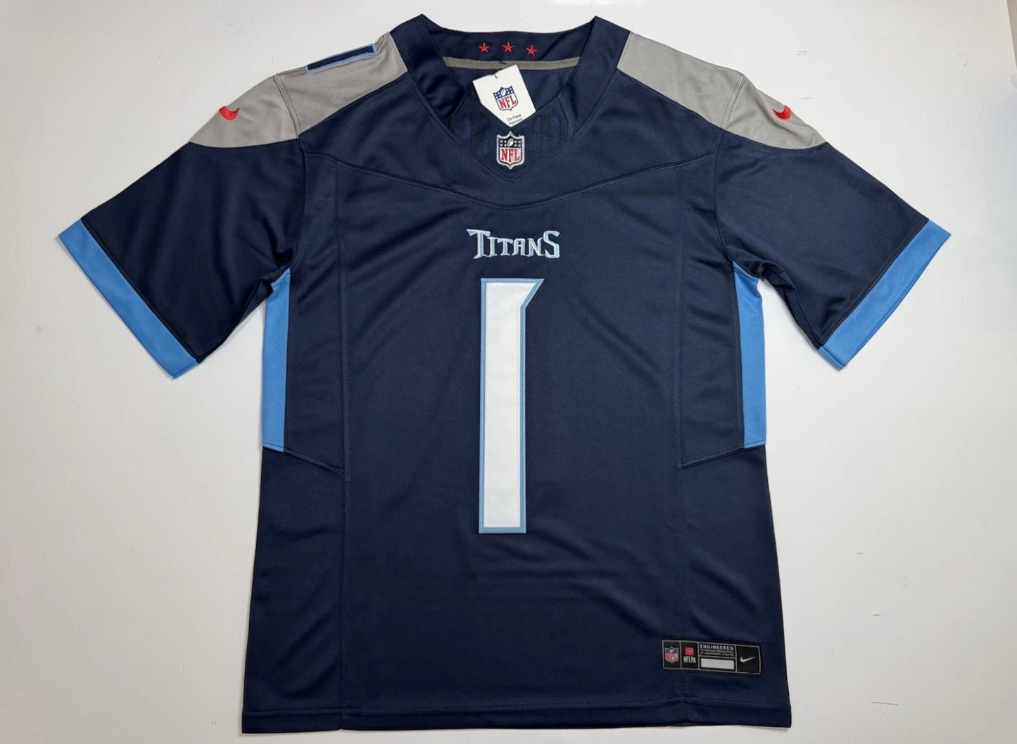 Tennessee Titans Cam Ward Blue Jersey