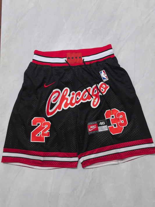 CHICAGO BULLS MICHAEL JORDAN BLACK SHORTS