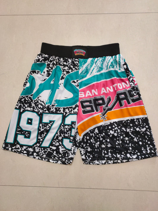 SAN ANTONIO SPURS BLACK SHORTS