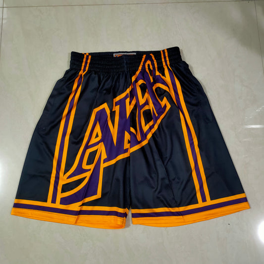 LOS ANGELES LAKERS BLACK SHORTS