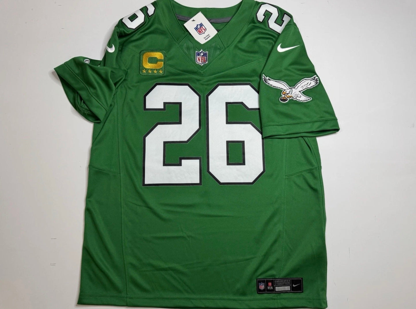PHILADELPHIA EAGLES SAQUON BARKLEY KELLY GREEN JERSEY