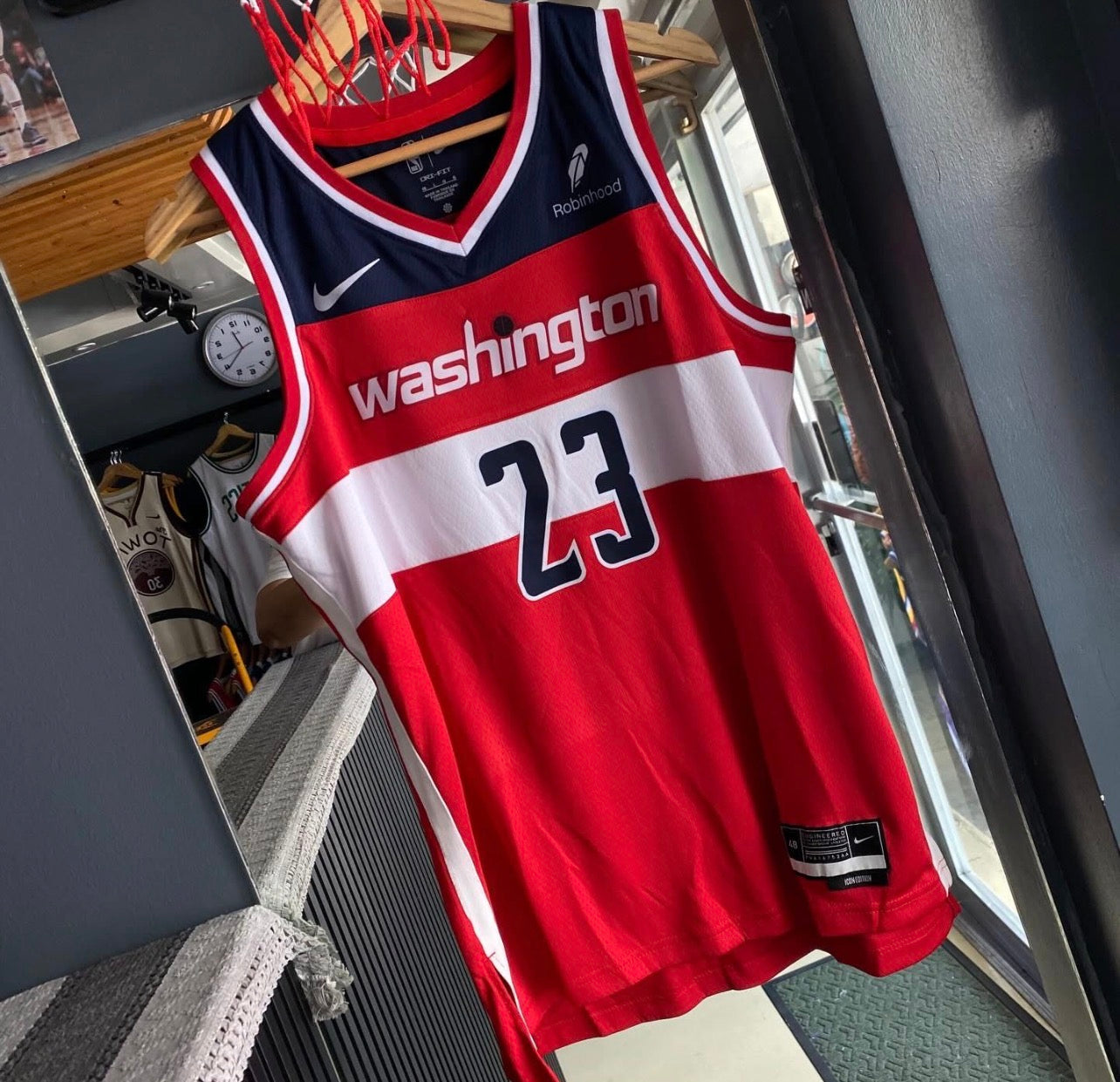 WASHINGTON WIZARDS ANTHONY DAVIS RED JERSEY