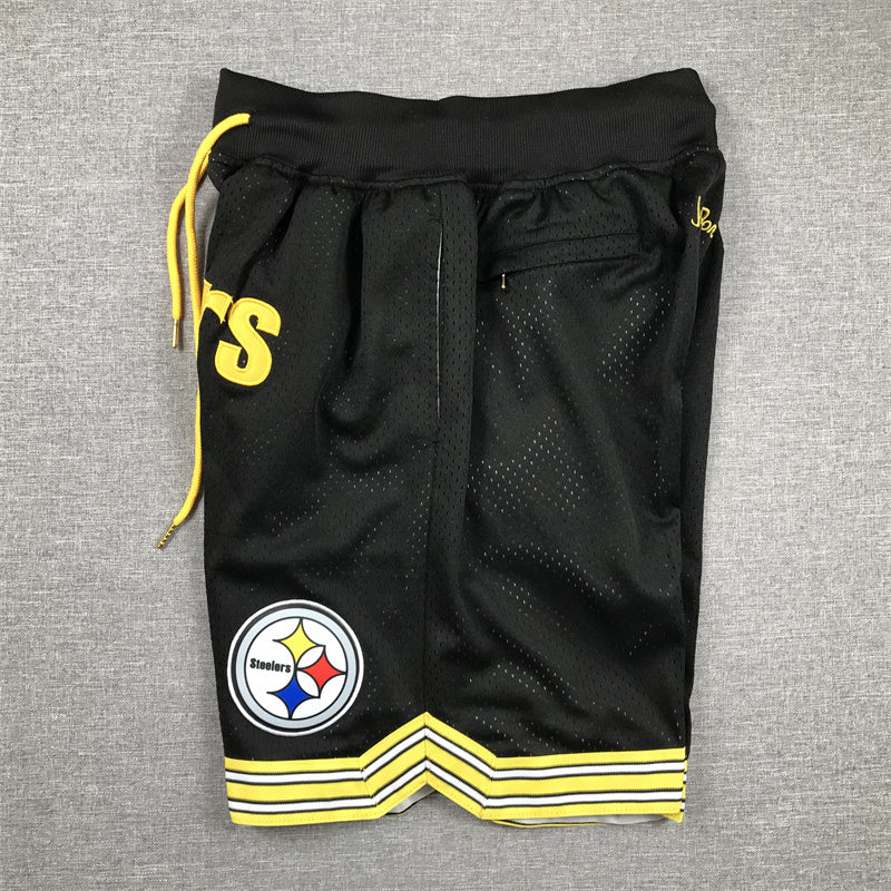 PITTSBURGH STEELERS BLACK SHORTS