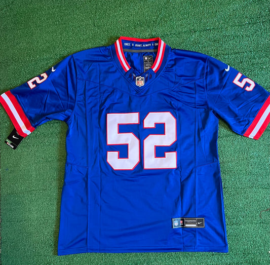 New York Giants Arvell Reese Throwback Blue Jersey