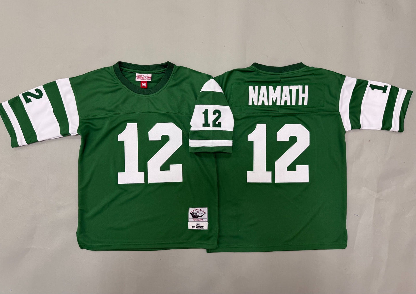 NEW YORK JETS JOE NAMATH GREEN VINTAGE JERSEY