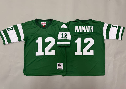 NEW YORK JETS JOE NAMATH GREEN VINTAGE JERSEY