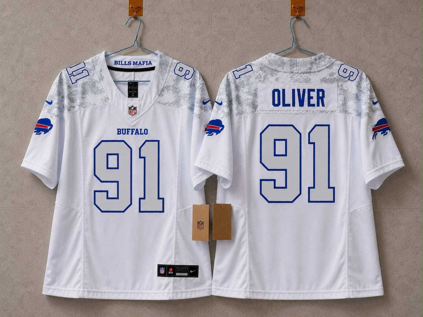 BUFFALO BILLS ED OLIVER RIVAL JERSEY