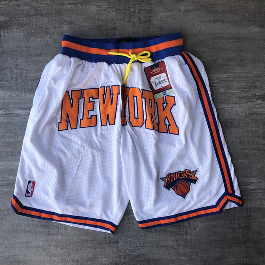 NEW YORK KNICKS 1994 FINALS WHITE SHORTS
