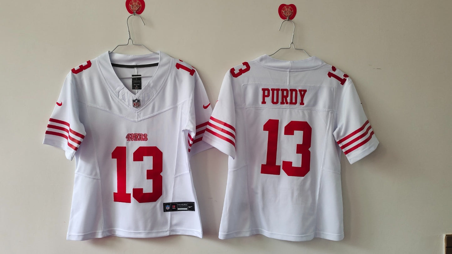 SAN FRANCISCO 49ERS BROCK PURDY WHITE JERSEY