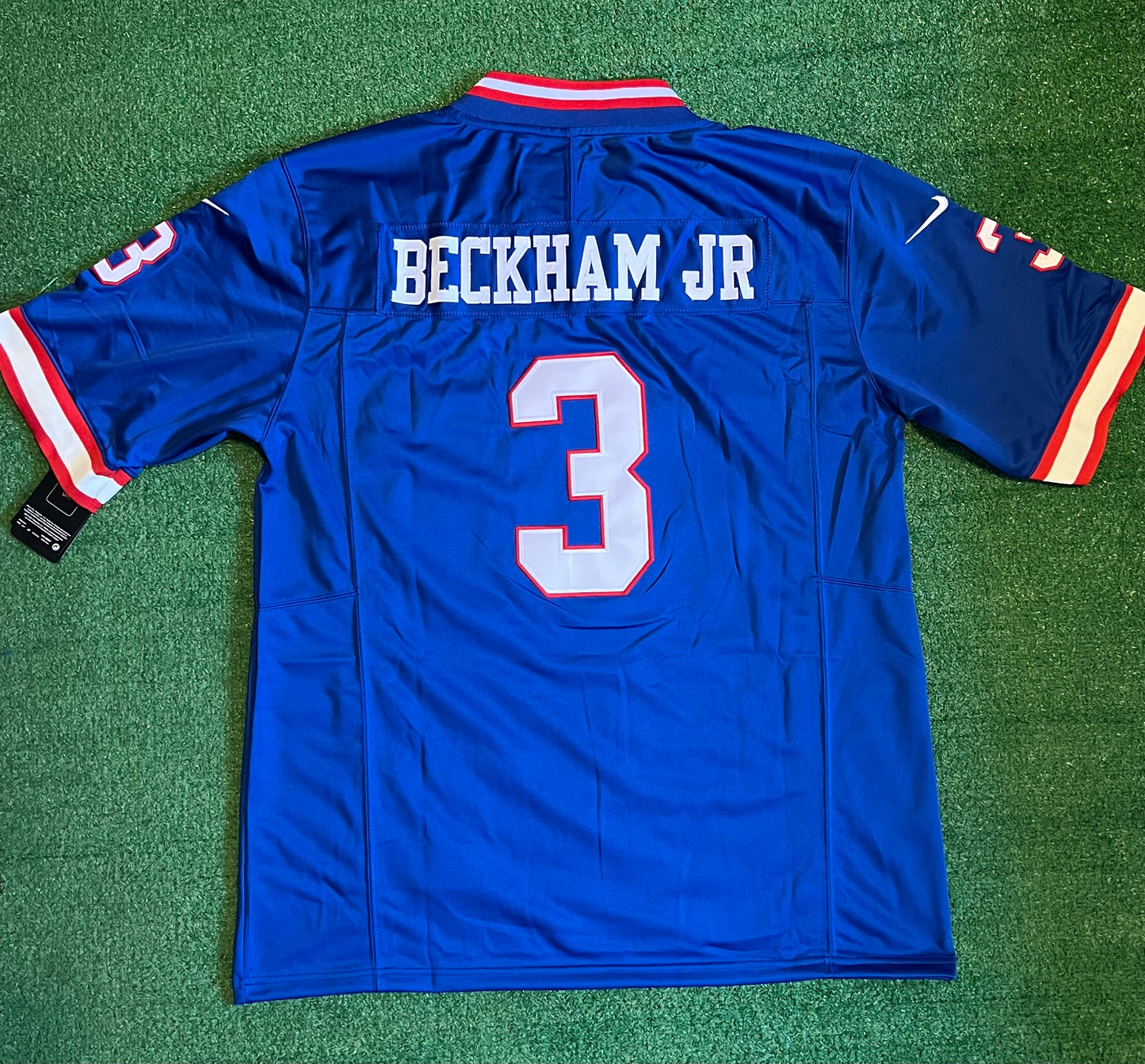 NEW YORK GIANTS ODELL BECKHAM JR BLUE RETRO JERSEY