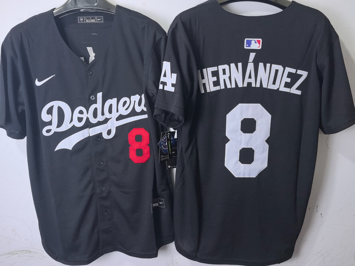 Los Angeles Dodgers Kike Hernandez Black jersey