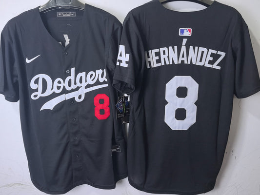 Los Angeles Dodgers Kike Hernandez Black jersey