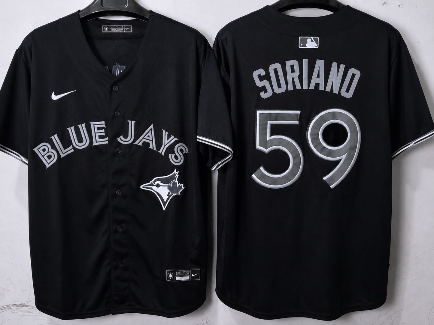 TORONTO BLUE JAYS JOSE SORIANO BLACK JERSEY