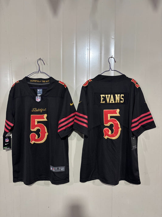 San Francisco 49ers Mike Evans rivalry jersey ￼