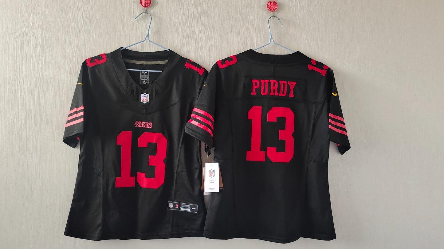 SAN FRANCISCO 49ERS BROCK PURDY BLACK JERSEY