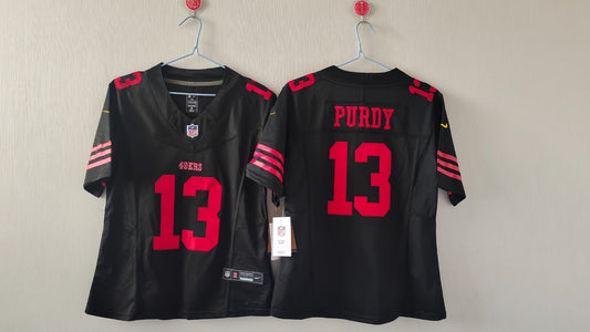 SAN FRANCISCO 49ERS BROCK PURDY BLACK JERSEY