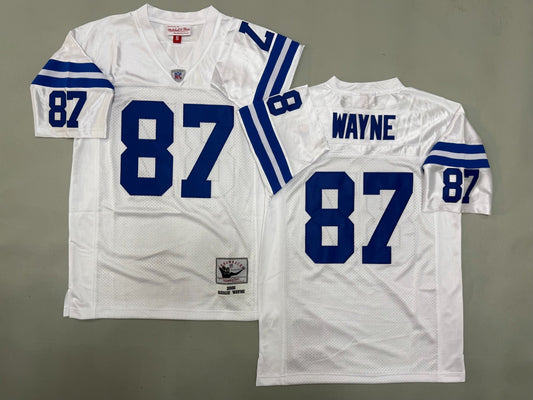 INDIANAPOLIS COLTS REGGIE WAYNE WHITE VINTAGE JERSEY