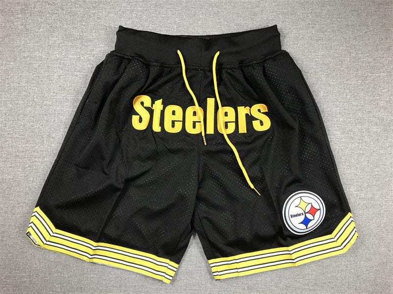 PITTSBURGH STEELERS BLACK SHORTS
