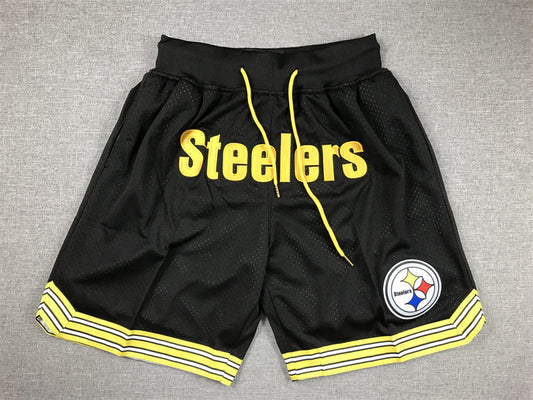PITTSBURGH STEELERS BLACK SHORTS